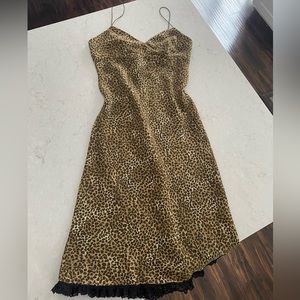 Y2K Baby Phat leopard print dress